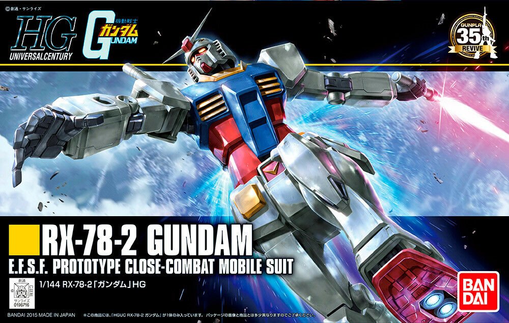 Caja del RX-78-2 Gundam Revive 35th